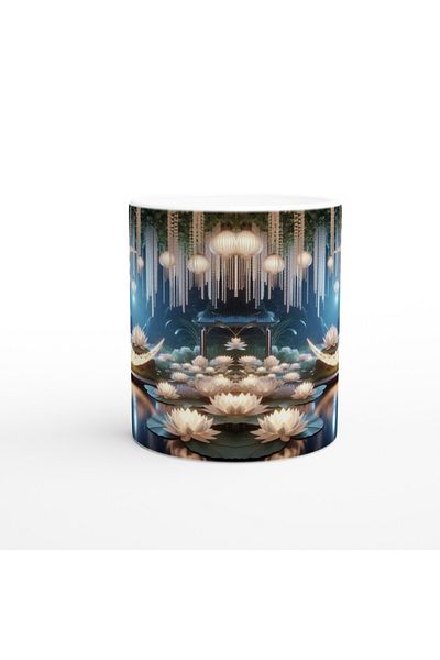 Luluyen Cancer Zodiac Printed Coffee Mug - Zodiac Garden under the Moonlight Vs4