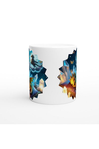 Luluyen Dream Warrior Dragon Themed Children's Special Printed Mug