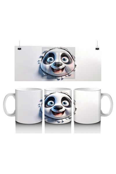 Luluyen Curious Panda Mug Cup That Looks through the Wall to Make Children Love Milk