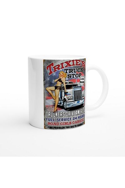 Luluyen Trixie's Truck Driver's Rest Facility Themed Mug