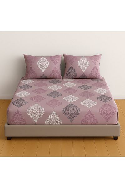 Ezgi Σετ σεντόνια με διπλό σχέδιο 140x200 cm + 2 μαξιλαροθήκες 50x70
