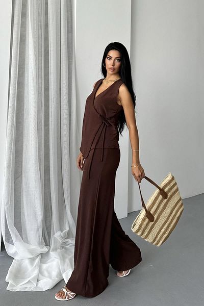 İstangül Butik Luxe Allure Stylish and Lightweight Pants Blouse Set