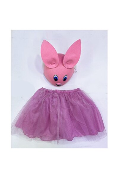 ForWhat Costum model iepure roz pentru birou, acasă, birou, spectacol, costum...