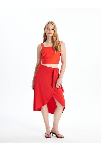 LC Waikiki LCW Vision Square Collar Straight Strap Women's Crop