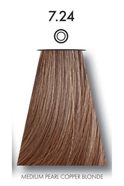 Keune 2 Packs of Keune Tinta Color Hair Dye No. 7.24 Medium Pearl Copper Blonde with Silk Protein