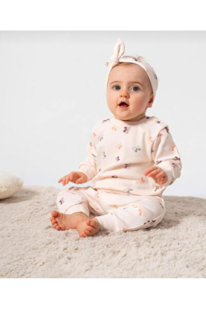 Kidsella 100% Organic Butterfly Pattern Hair Band Double Set