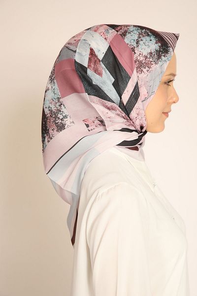 BERCHEM SCARF Geometric Pattern Soft Scarf - Modern and Stylish Style