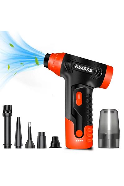 IMA TREND Suflanta Aer Portabila IMA Trend, Aspirator, Turbo Fan, 140000 RPM, 5000mAh, USB-C, Portocaliu