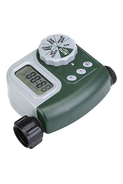 Generic Programmable Hose Faucet Timer Grey/Green 7.5-22.5m