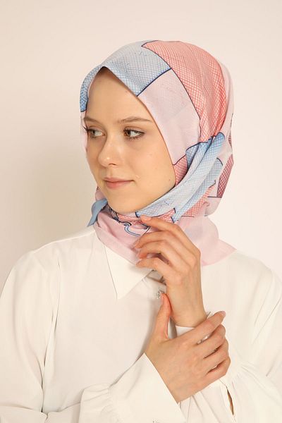 BERCHEM SCARF Geometric Pattern Soft Scarf - Colorful and Modern Design