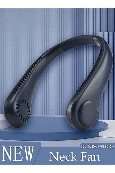 fun zone DUNISO Portable Neck Fan, Hands Free Bladeless Neck Fan, 3 Speeds Adjustable