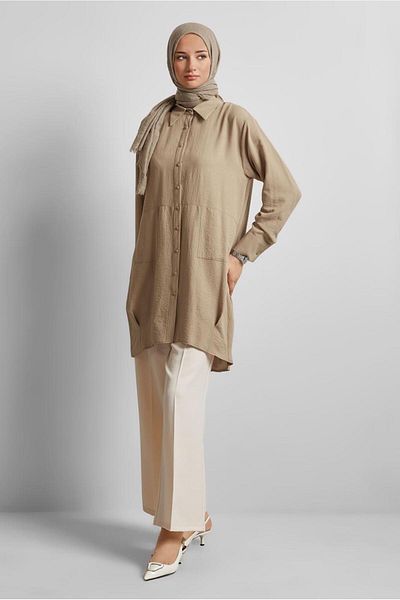 Alvina Shirt Collar Tunic 45325