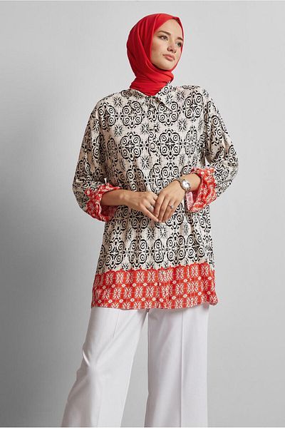 Alvina Patterned Tunic 44803
