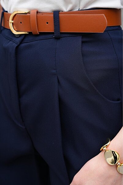 LAVA FASHION Women's High Waist Loose Leg Pleated Palazzo Pants