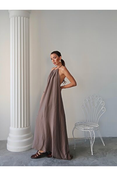 AÈC PRIVÈ ΓΥΝΑΙΚΕΙΟ ΝΕΟ ΚΑΛΟΚΑΙΡΙΝΟ ΜΑΚΡΥ ΦΟΡΕΜΑ 100% ΛΙΝΟ