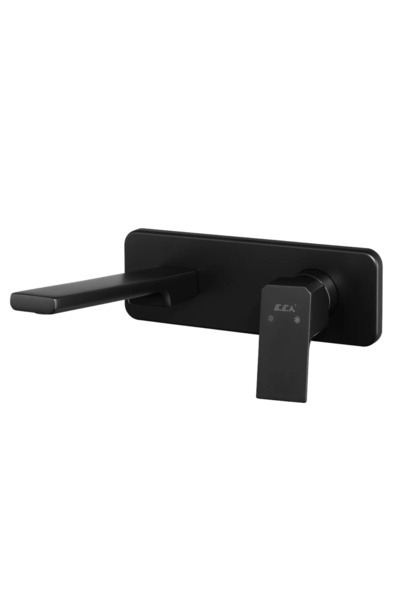 Eca Tiera Concealed Sink Faucet Surface Mounted Single Rosette Matte Black
