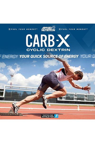 applied nutrition Carb X Highly Branched Cyclic Dextrin Carbohydrates, 1.2kg 48 Servings (Fruit Burst)