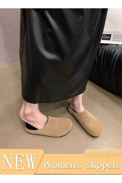 fun zone DUNISO Mule Slippers for Women Slingback Flat Pointed Mules Closed Toe Sandals