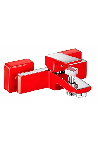 Eca Tiera Bı-Color Bathroom Red Faucet