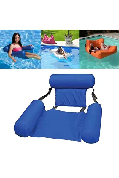 OEM Inflatable floating chair with double backrest, hammock type, for relaxation in water, pool, sea or