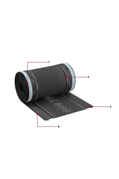 Inna marka Taśma kalenicowa ROLL 240mm x 5m RAL 9005