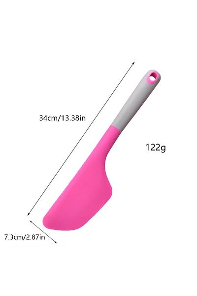 Choice Rose Red Extra Large Silicone Cream Baking Scraper 34cm Non-Stick Butter Spatula Smoother Spreader H