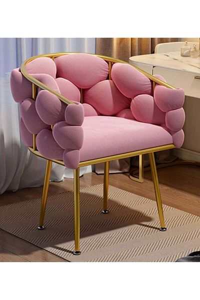 Türkiye Nordic home makeup chair modern velvet design luxury bedroom design dressing table leisure living ro