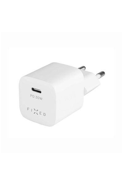 FIXED Charger EU, Type-C, 30W - Mini (FIXC30M-C-WH) - White