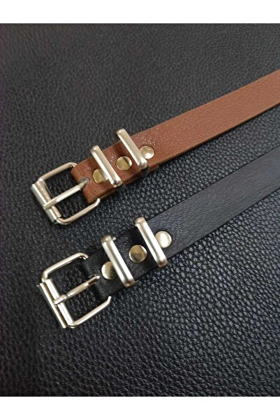 RODEO Thin Women's Belt with Square Buckle, Coat Belt, Shirt Belt, Dress Belt