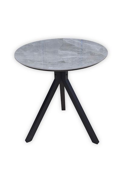 homejoyz Round Dining Table with Tripod Base - GREY - 75x70 cm