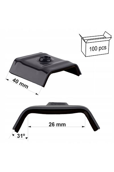 Inna marka Kaloty 26mm RAL 7016