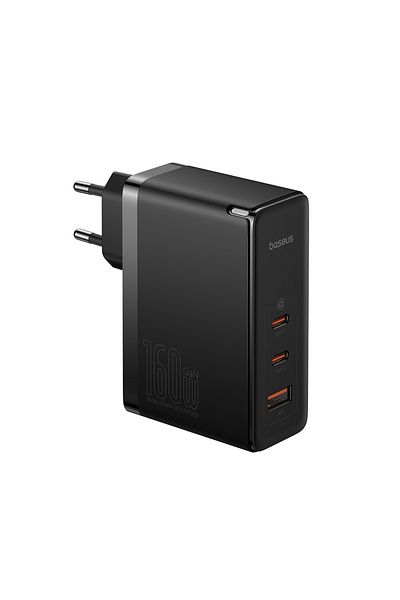 Baseus EU 3in1 Charger, 160W, Type-C Cable - GaN5 Pro Digital (P10110825113-00) - Black