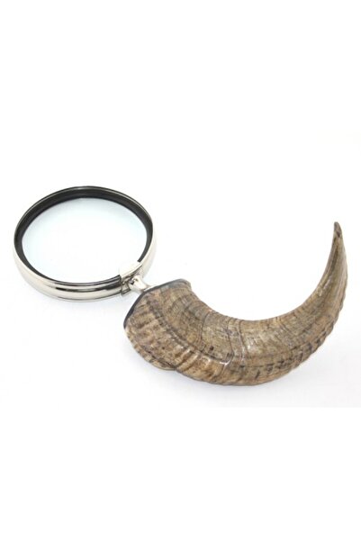 ForWhat Lupă cu mâner în formă de coară de semilună Lupă de mână din alamă Pr...