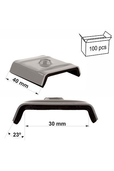 Inna marka Kaloty 30mm RAL 9007