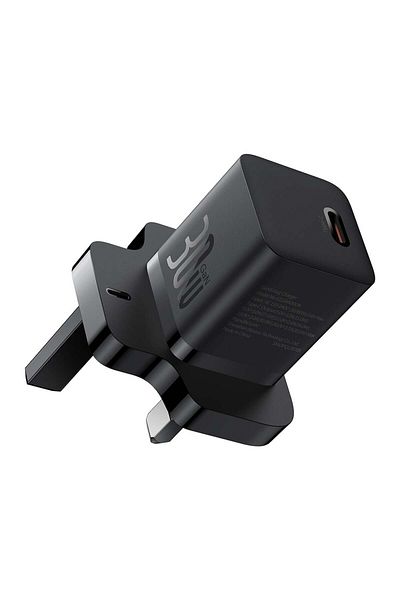 Baseus Charger UK Type-C, 30W - GaN5 (P10110906113-00) - Black