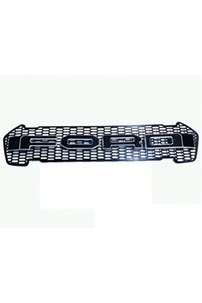 Xenon Bright Μαύρη ματ μάσκα ψυγείου με λευκό περίγραμμα, πορτοκαλί LED, Ford...