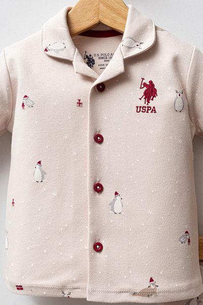 U.S. Polo Assn. Licensed Baby Boy Buttoned 2 Piece Suit