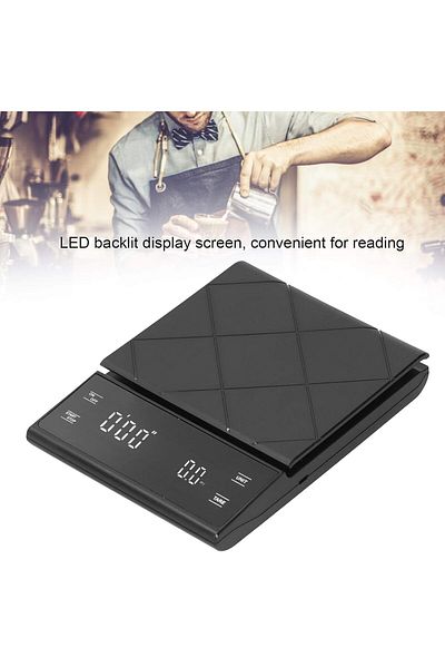 Lumely Coffee Digital Scale With Timer and Backlit LED Display for Baking and Cooking, Pour Over