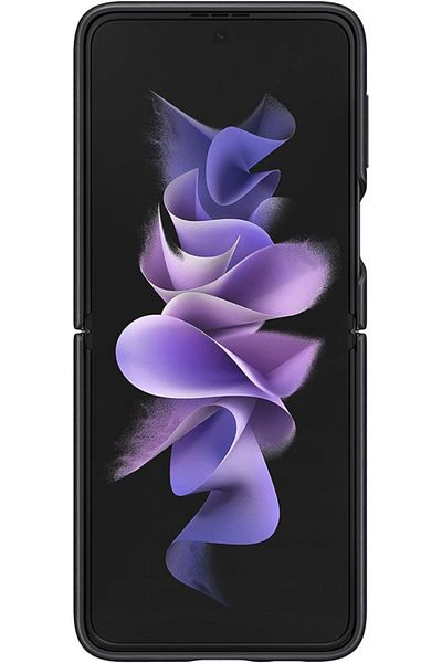 Samsung Leather Cover for Galaxy Z Flip3, EF-VF711LBEGWW, Black