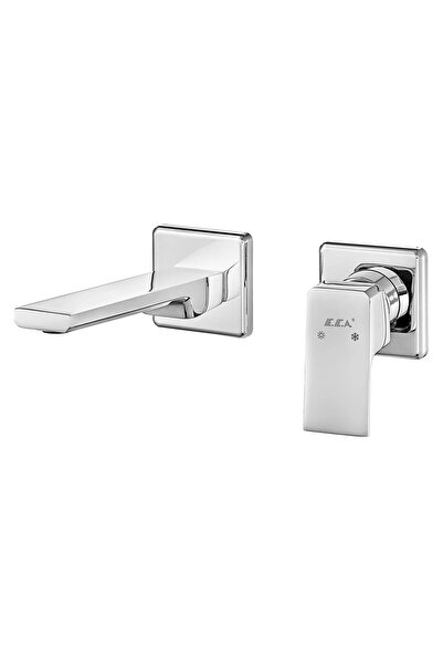 Eca Tiera Ankastre Lavabo Bataryası Sıva Üstü Çift Rozet