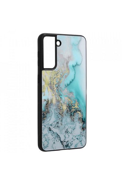Techsuit Case for Samsung Galaxy S21 Plus 5G - Glaze Series - Blue Ocean