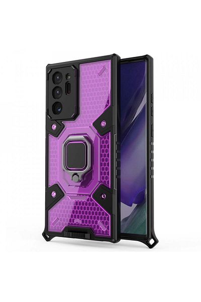 Techsuit Case for Samsung Galaxy Note 20 Ultra / Note 20 Ultra 5G - Honeycomb Armor - Rose-Violet
