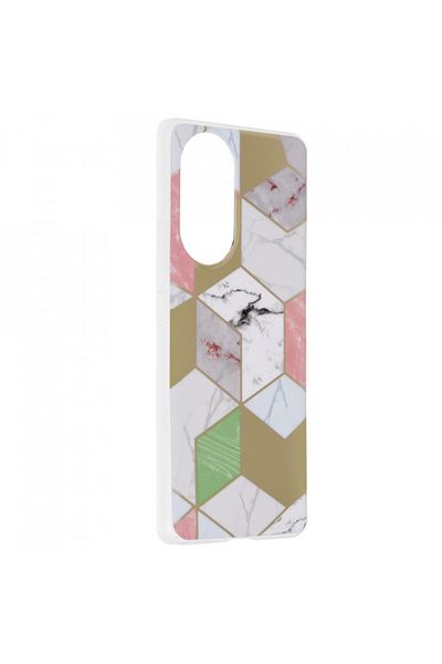 Techsuit Case for Huawei nova 9 / Honor 50 - Marble Series - Purple Hex