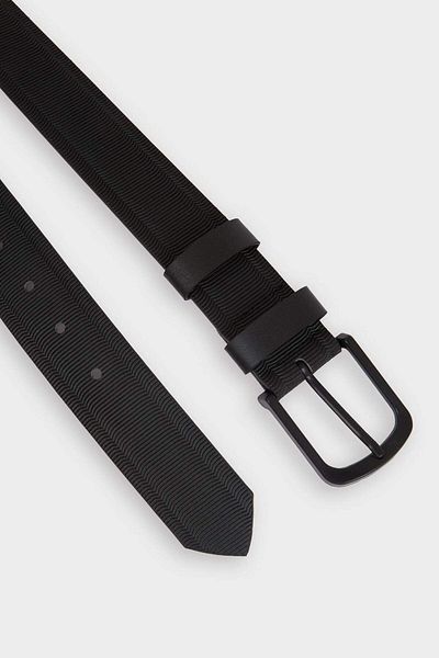 DeFacto Men's Rectangular Buckle Faux Leather Casual Belt F6808Axns