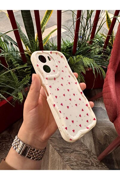 KILIF STORE VİVO Y16 KIRMIZI KALPLİ KILIF
