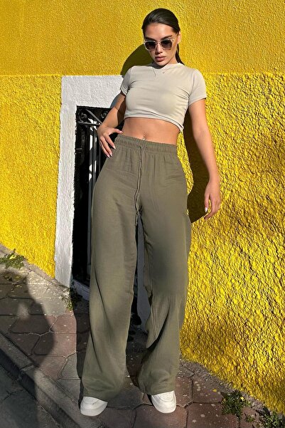 Trendy Mall Sofya Keten Bol Kesim Pantolon