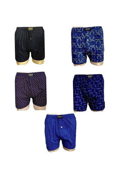 Yaldızlı 5-Pack Combed Cotton Boxer Pattern