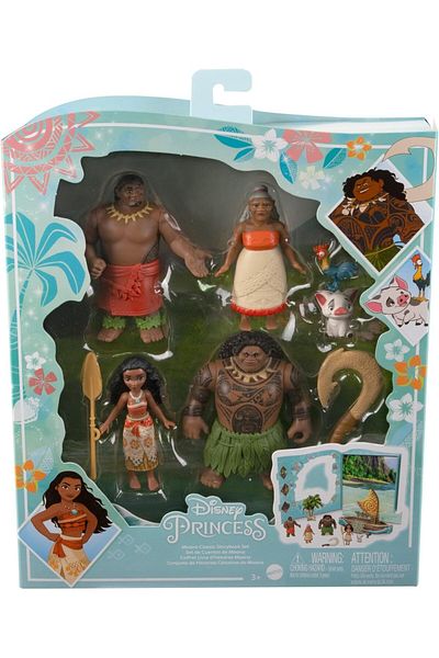 mattel Disney Princess Small Doll - Moana Story Set Pack HLW90