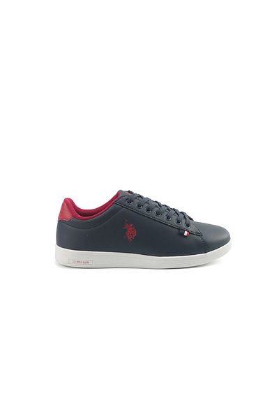 U.S. Polo Assn. Women's Navy Sneakers with Red Contrast – Bold Lace-Up Style for Striking Everyday Look