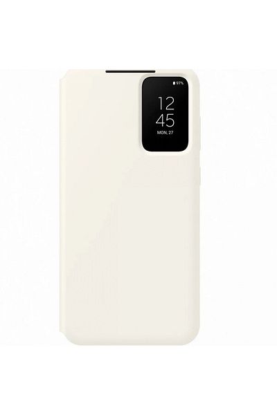 Samsung Smart Clear View Cover for Galaxy S23 Plus, EF-ZS916CUEGWW, Cream